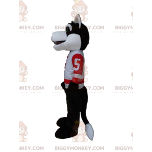 Traje de mascota BIGGYMONKEY™ de lobo en ropa deportiva, traje