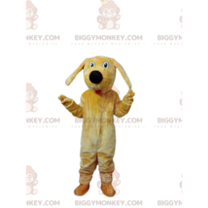 Plysch gul hund BIGGYMONKEY™ Mascot Costume, Giant Doggie