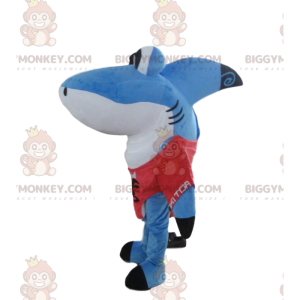 Kostium maskotki BIGGYMONKEY™ Great Blue and White Shark