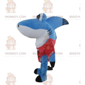 Kostium maskotki BIGGYMONKEY™ Great Blue and White Shark