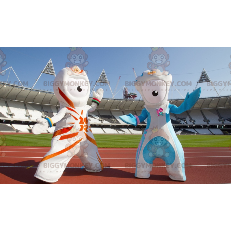 2 BIGGYMONKEY™s Aliens Mascot från de olympiska spelen 2012 -