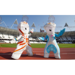 2 BIGGYMONKEY™s Aliens-maskot fra de olympiske lege i 2012 -