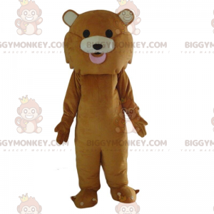 Costume mascotte BIGGYMONKEY™ leone marrone completamente