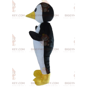 Fully Customizable Black and White Penguin BIGGYMONKEY™ Mascot