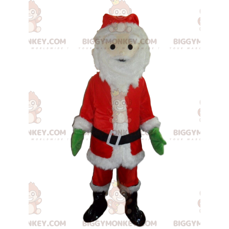 Costume de mascotte BIGGYMONKEY™ de Père-Noël, costume de Noël