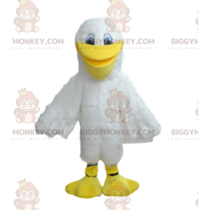 BIGGYMONKEY™ Costume da mascotte Grande gabbiano bianco