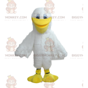 Traje de mascote BIGGYMONKEY™ Grande Gaivota Branca, Traje de