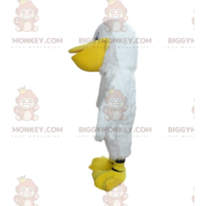 Costume de mascotte BIGGYMONKEY™ de goéland blanc, costume de