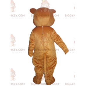 BIGGYMONKEY™ mascot costume brown and white teddy bear costume