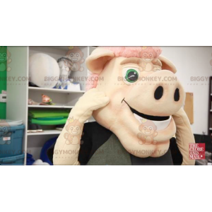 Costume de mascotte BIGGYMONKEY™ de cochon rose -
