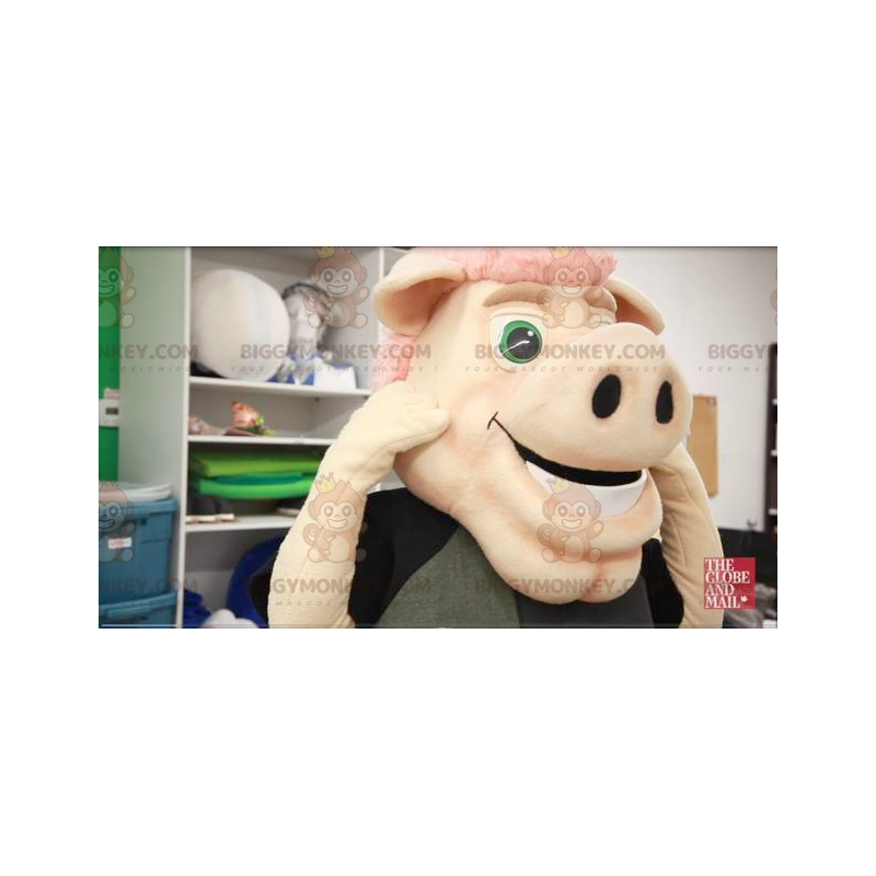 Pink Pig BIGGYMONKEY™ maskottiasu - Biggymonkey.com