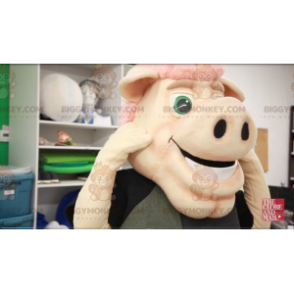 Costume de mascotte BIGGYMONKEY™ de cochon rose -