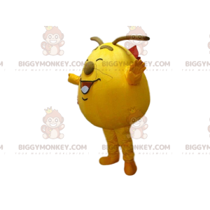 BIGGYMONKEY™ Mascot Costume Yellow Monster, Cute and Cheerful