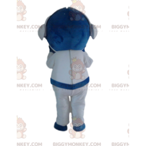 Costume de mascotte BIGGYMONKEY™ Volkswagen bleu et blanc