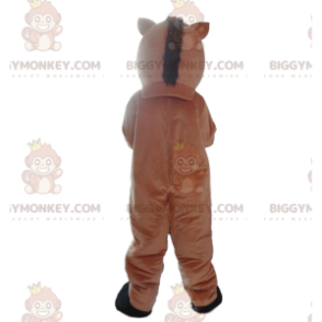 Costume de mascotte BIGGYMONKEY™ de sanglier noir, costume de