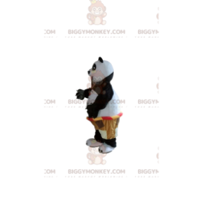 BIGGYMONKEY™ mascot costume of Po Ping, the famous panda in