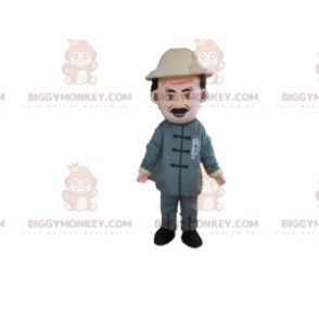 Traje de mascote BIGGYMONKEY™ agricultor, explorador, traje de