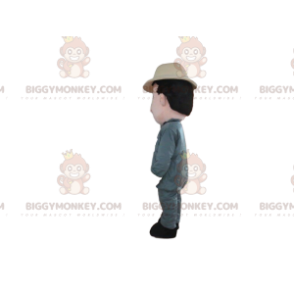 Traje de mascote BIGGYMONKEY™ agricultor, explorador, traje de