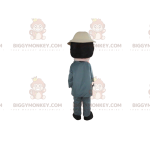 Traje de mascote BIGGYMONKEY™ agricultor, explorador, traje de