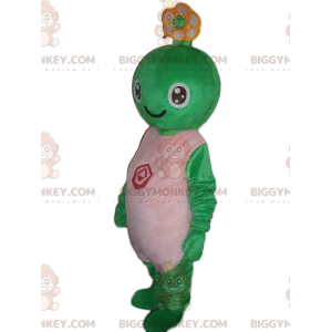 Costume da mascotte creatura verde BIGGYMONKEY™, costume da