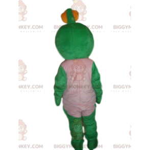 Green Creature BIGGYMONKEY™ Mascot Costume, Smiling Turtle