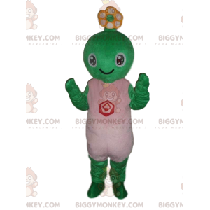 Costume da mascotte creatura verde BIGGYMONKEY™, costume da