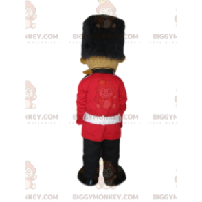 Disfraz de mascota Teddy BIGGYMONKEY™ vestido como Guardia