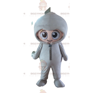 BIGGYMONKEY™ mascottekostuum voor kinderen gekleed in witte