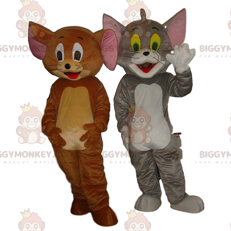 Kostium maskotki BIGGYMONKEY™ przedstawiający Toma i Jerry'ego