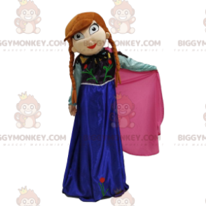 Costume de mascotte BIGGYMONKEY™ de La reine des neiges