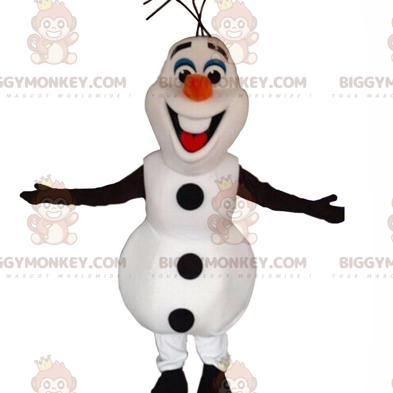 BIGGYMONKEY™ maskotkostume af Olaf, berømt tegneseriesnemand -