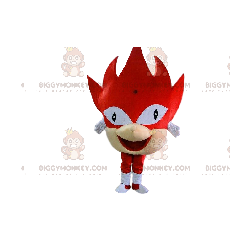 Disfraz de mascota BIGGYMONKEY™ de monstruo rojo con cabeza