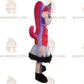 Costume da mascotte ragazza gotica BIGGYMONKEY™, costume da