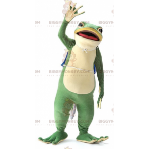 Disfraz de mascota BIGGYMONKEY™ de hermosa rana verde muy