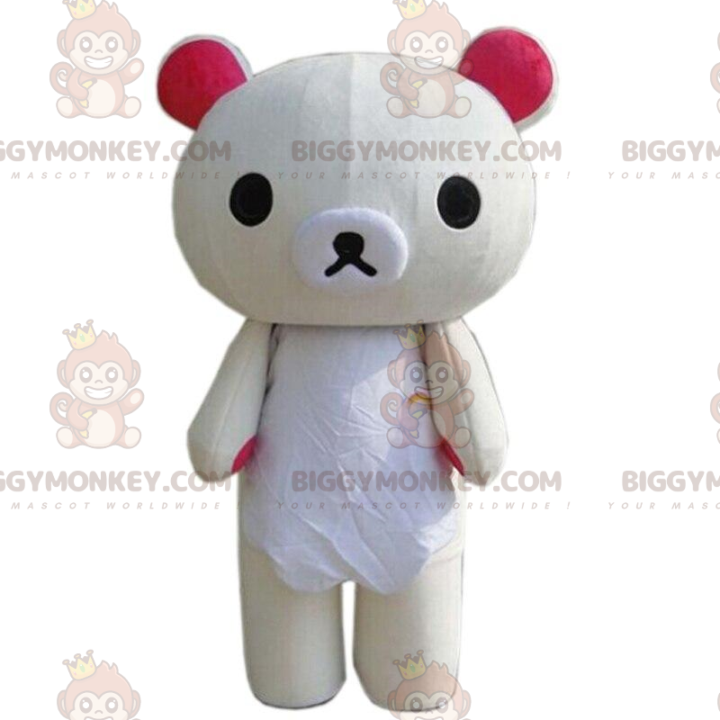 Grote beige teddy BIGGYMONKEY™ mascottekostuum
