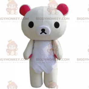 Costume de mascotte BIGGYMONKEY™ de gros nounours beige