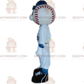 Baseball Player BIGGYMONKEY™ Mascot Costume with Ball Head –