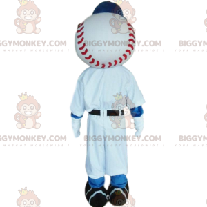 Baseball Player BIGGYMONKEY™ Mascot Costume with Ball Head –