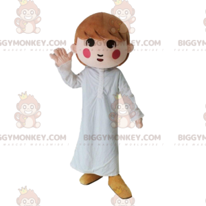 Disfraz de mascota BIGGYMONKEY™ para niña con pijama blanco