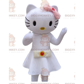 Traje de mascote Hello Kitty BIGGYMONKEY™ vestido com um lindo