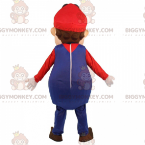 BIGGYMONKEY™ costume mascotte di Mario, il famoso idraulico dei