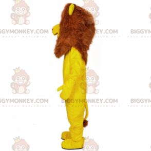 BIGGYMONKEY™ mascot costume of yellow lion, customizable feline