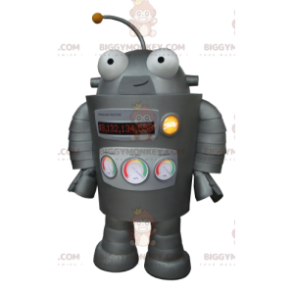 Disfraz de mascota Robot gris muy divertido BIGGYMONKEY™ -