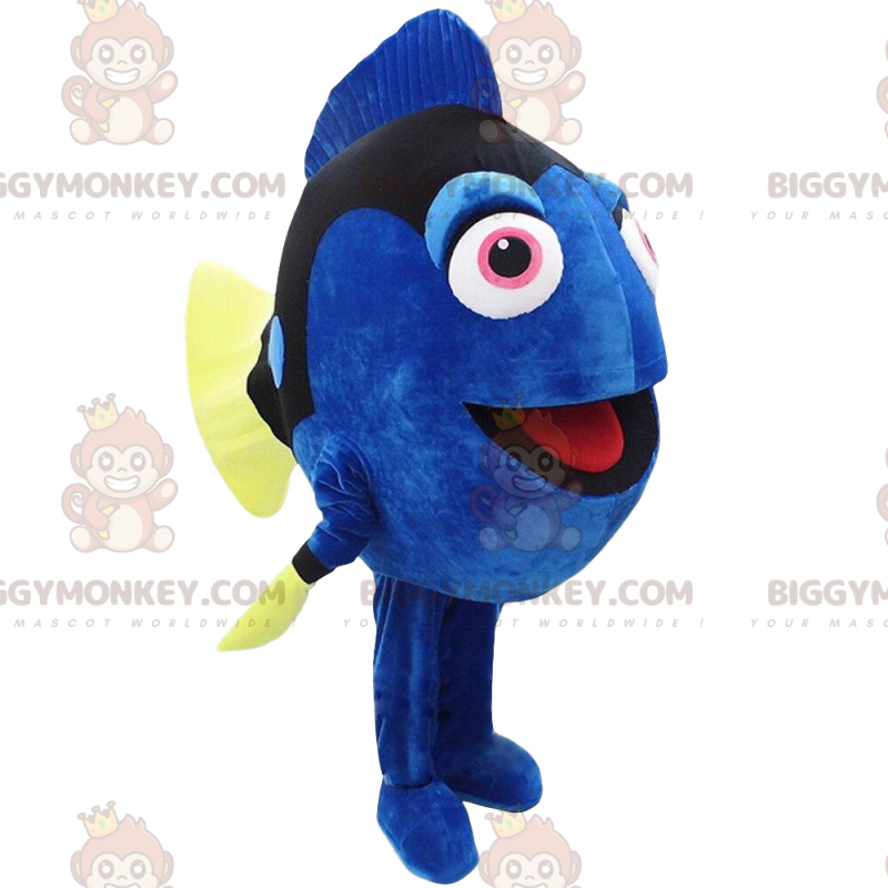 Traje de mascote BIGGYMONKEY™ de Dory, o peixe-cirurgião do