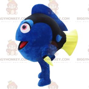 BIGGYMONKEY™ mascot costume of Dory, the surgeonfish in the