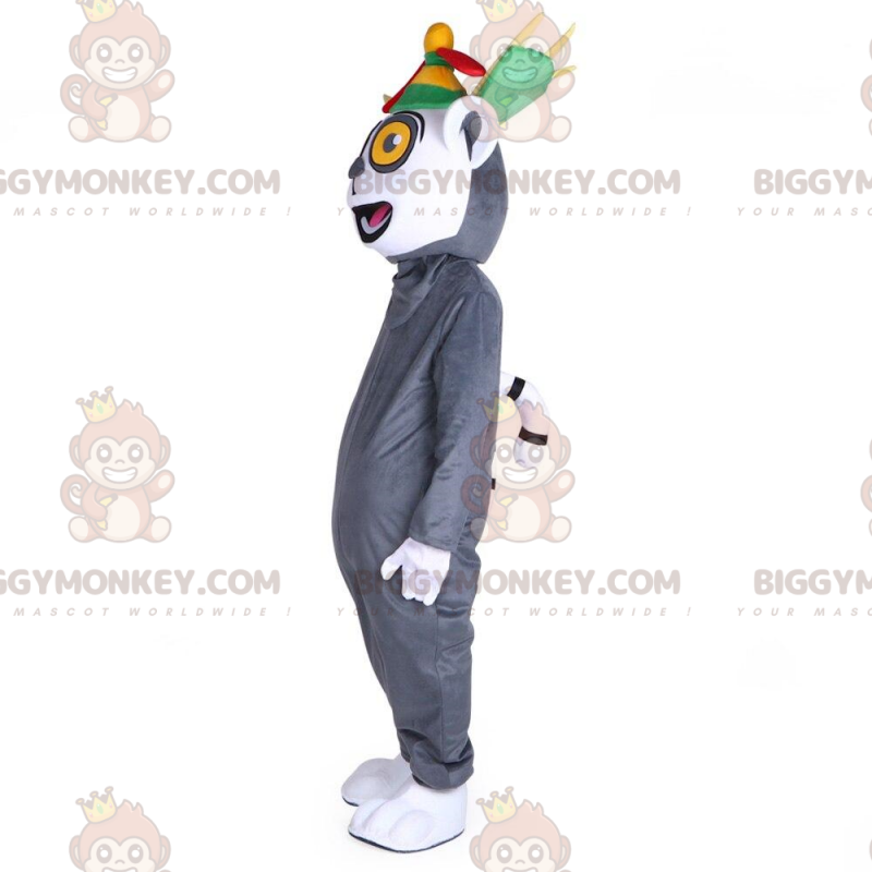 Kostium maskotka Lemur BIGGYMONKEY™ z filmu animowanego
