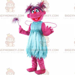 BIGGYMONKEY™ costume mascotte personaggio rosa, costume