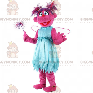 BIGGYMONKEY™ mascottekostuum roze karakter, roze