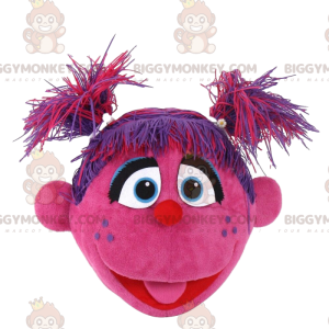 BIGGYMONKEY™ costume mascotte personaggio rosa, costume