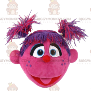 BIGGYMONKEY™ mascottekostuum roze karakter, roze